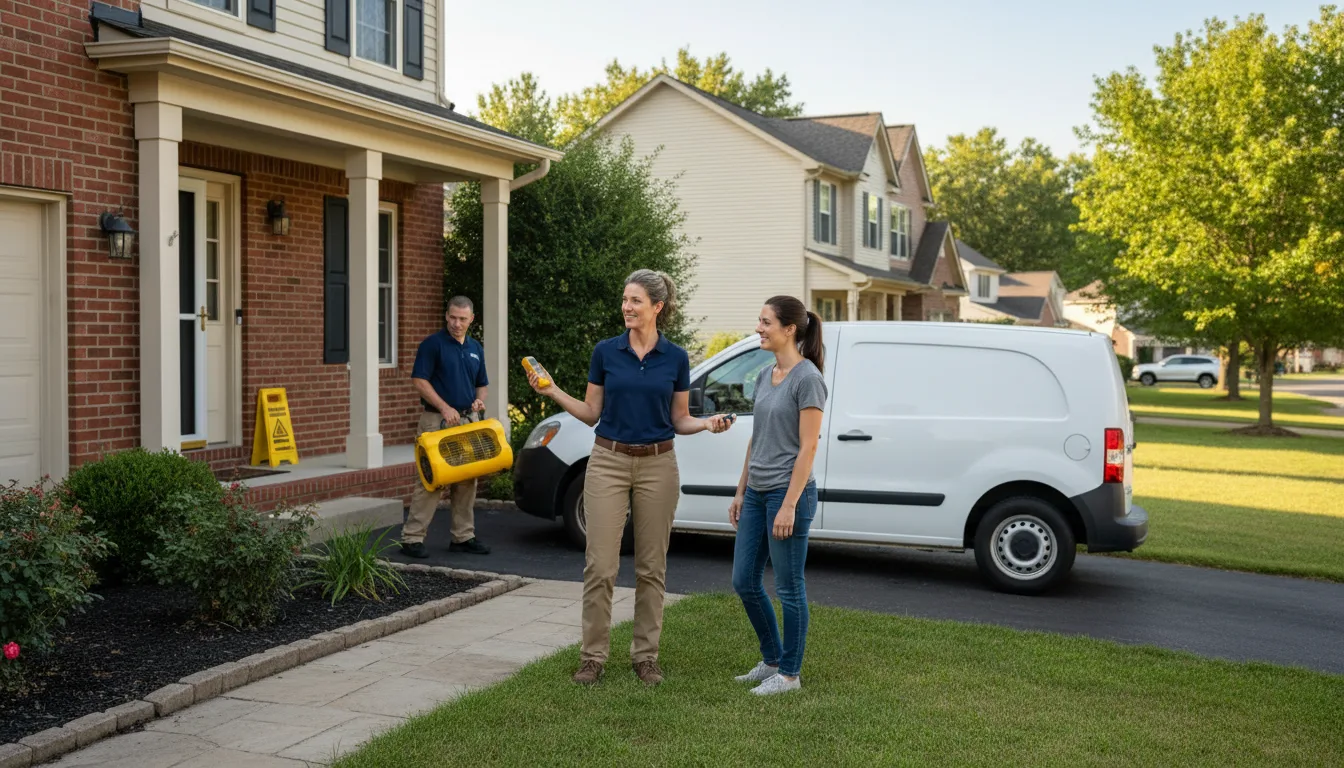 Residential water damage restoration in Bassett, NE
